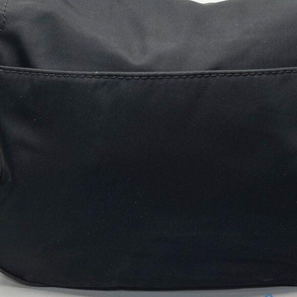 Marc Jacobs Preppy Nylon Flap-Over Crossbody – Black with Leather Strap - Picture 13 of 16